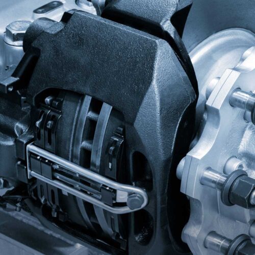 Driveline brake system in its housing
